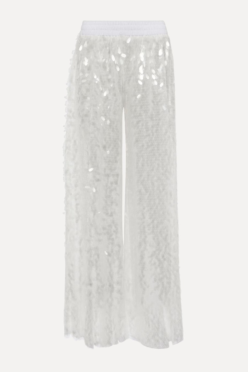 Sequined Wide-Leg Pants from Norma Kamali
