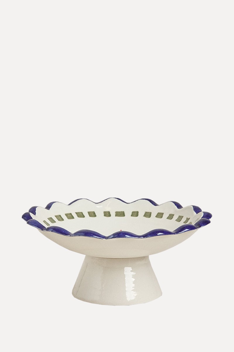 Ceramic Floral Dessert Serving Dish  from Zara