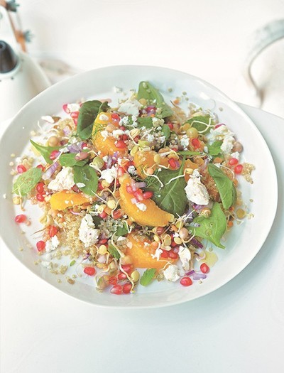 Sprouting Bean & Quinoa Salad