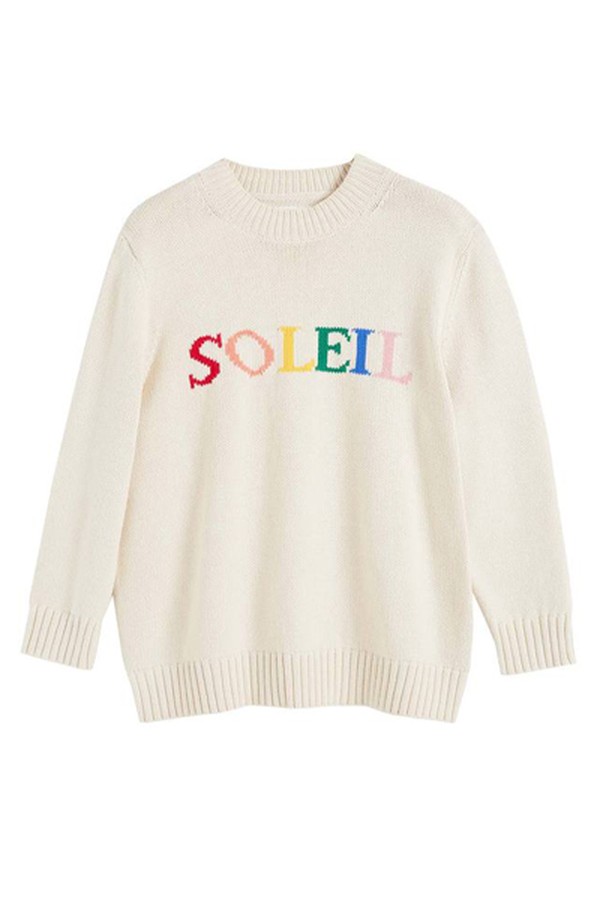 Cream Cotton Soleil Sweater from Chinti & Parker