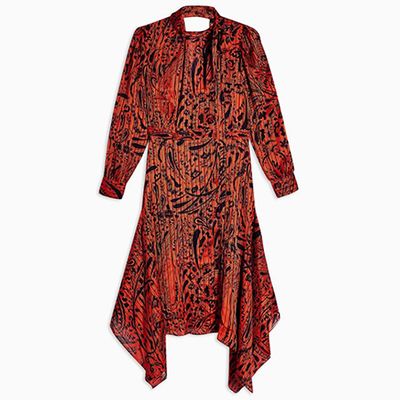 Pussybow Paisley Midi Dress