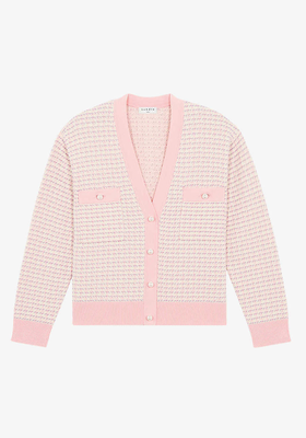 Brandy Tweed-Knit Cropped Cardigan from Sandro