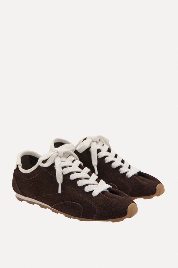 Suede Contrast Trainers from Mango