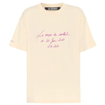 Embroidered Cotton T-Shirt from Jacquemus