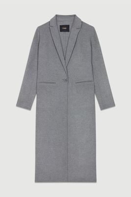 Long Coat In Double-Faced Wool from Maje