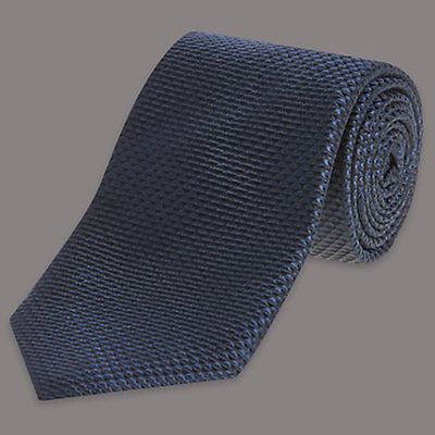 Pure Silk Premium Waffle Evening Tie from M&S