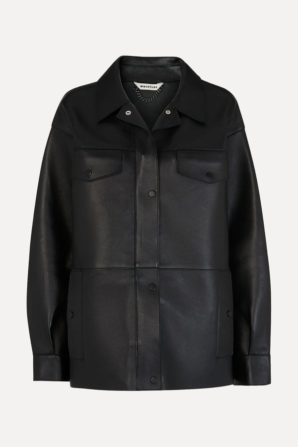 Clean Bonded Leather Jacket from Whistles