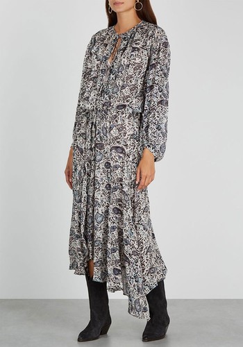 Laureli Printed Georgette Midi Dress from Isabel Marant Etoile