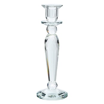 Crystal Clear Glass Dinner Candle Holder