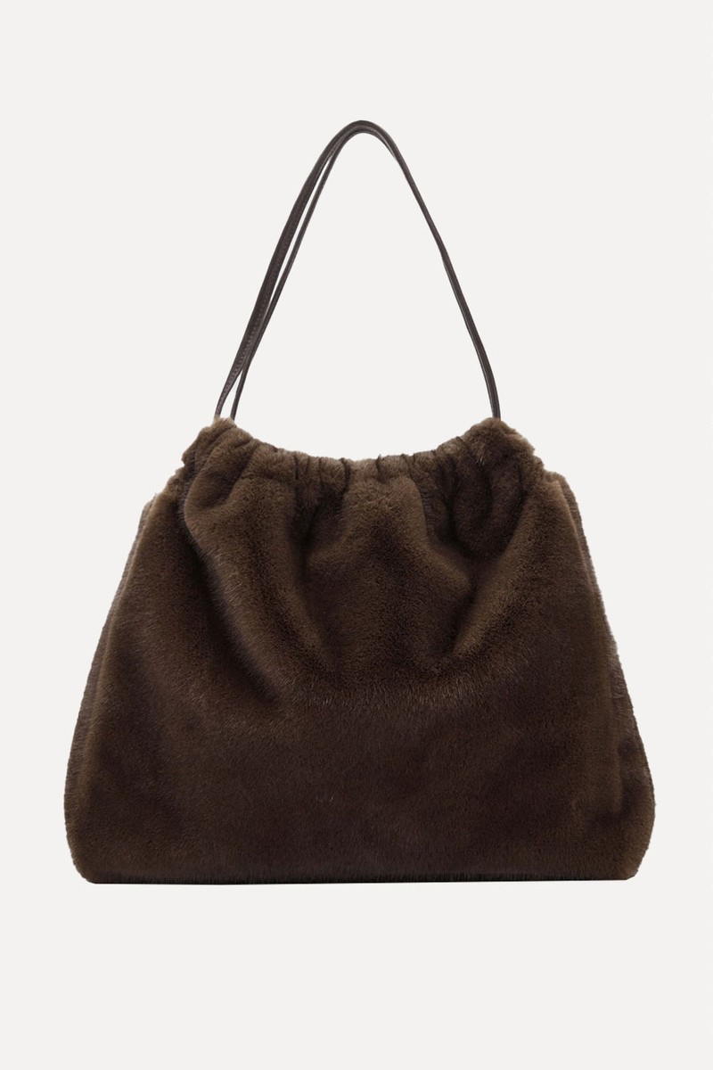 Fur-Effect Shoulder Bag from Mango