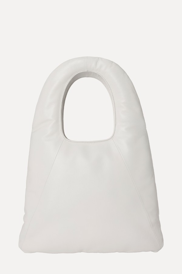 Large Puffy Leather Tote Bag