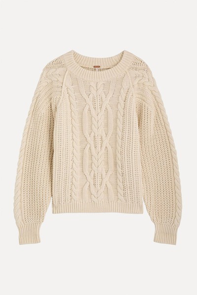 Frankie Cable-Knit Jumper from Free People