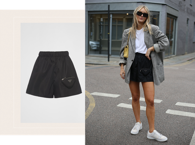 Re-Nylon Shorts With Pouch, £850 | Prada