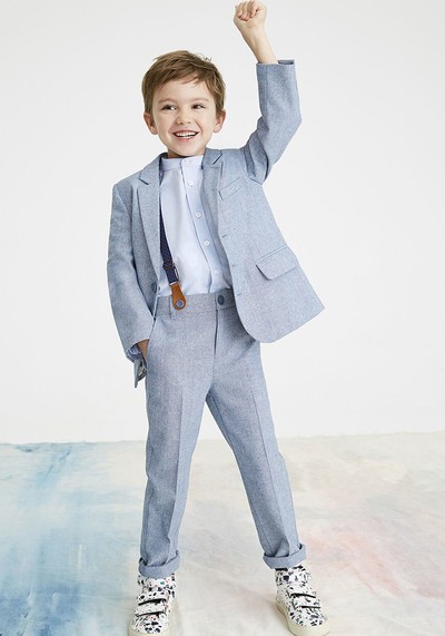 Nathan Chambray Three-Piece Suit Set from Monsoon