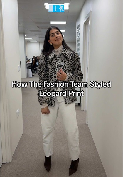 Animal print is still trending – here’s how the fashion team wore leopard print today…