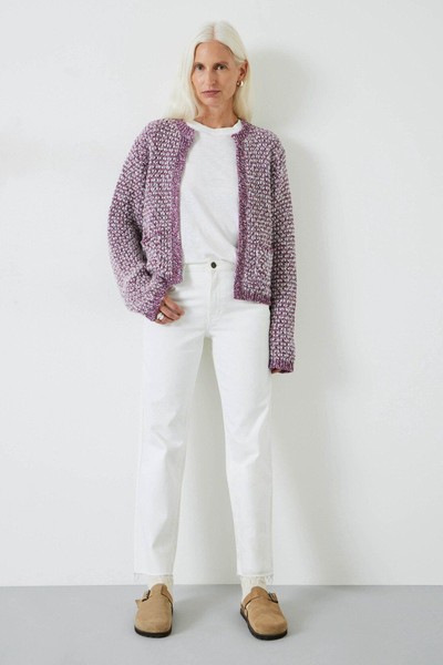 Girija Textured Stitch Knitted Cardigan