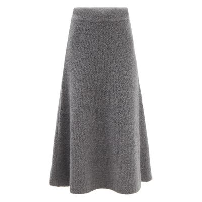 Grey Cashmere Blend Knit Skirt from Gabriela Hearst
