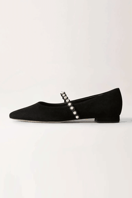 Pearl Strap Ballerina Flats from Boden