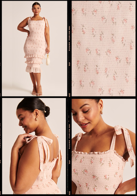 Tiered Smocked Midi Dress | £99