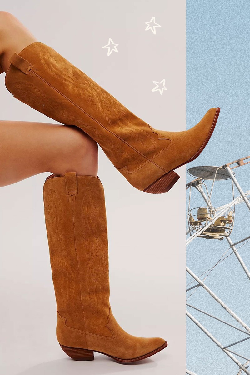 Finn Tall Western Suede Boots