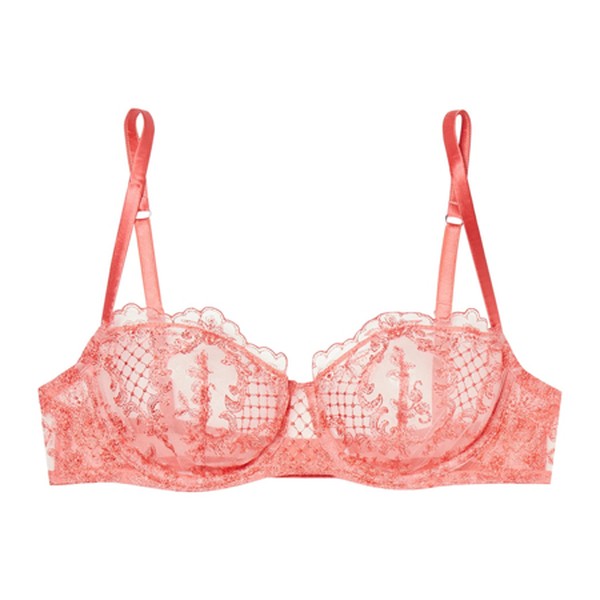 Satin & Tulle Underwired Half-Cup Bra from ID Sarrieri 