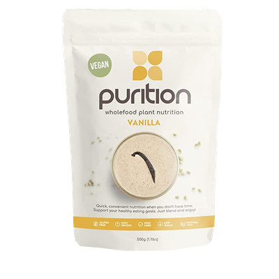 Vegan Vanilla Dairy Free Natural Protein Powder from Purition
