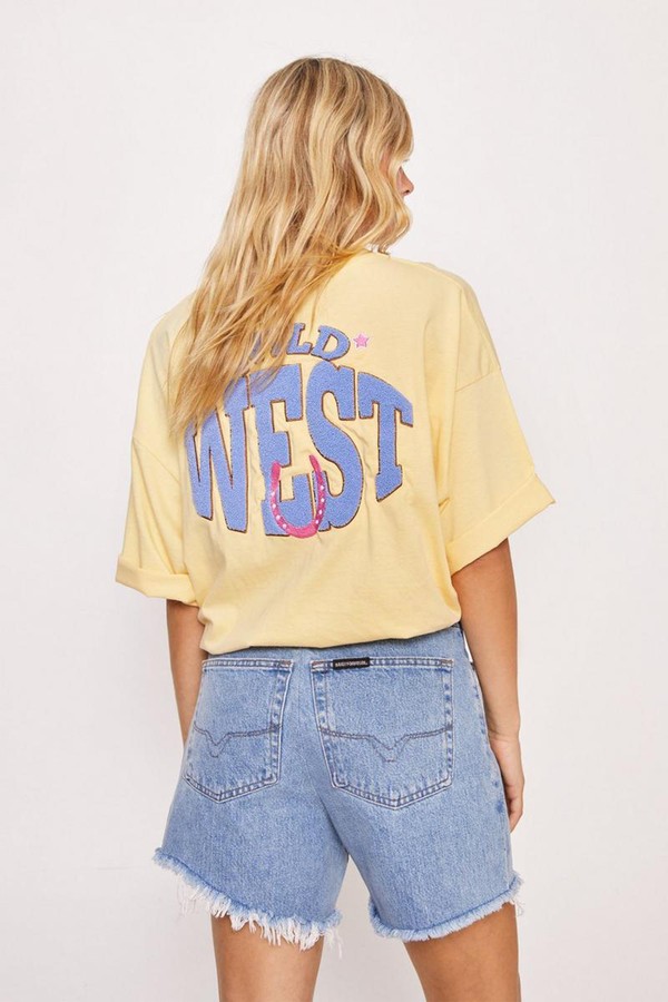 Wild West Oversized Graphic T-Shirt from Nasty Gal