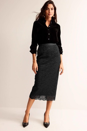 Lace Midi Skirt