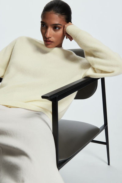 Relaxed-Fit Pure Cashmere Top  from COS 