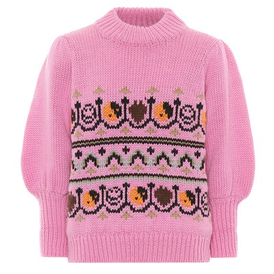 Wool & Alpaca Jacquard Sweater from Ganni