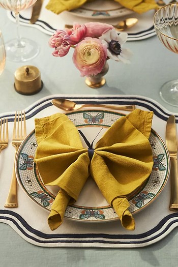 Madeline Embroidered Cotton Placemat from Anthropologie