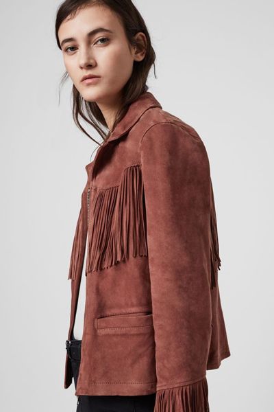 Mina Suede Tassel Jacket