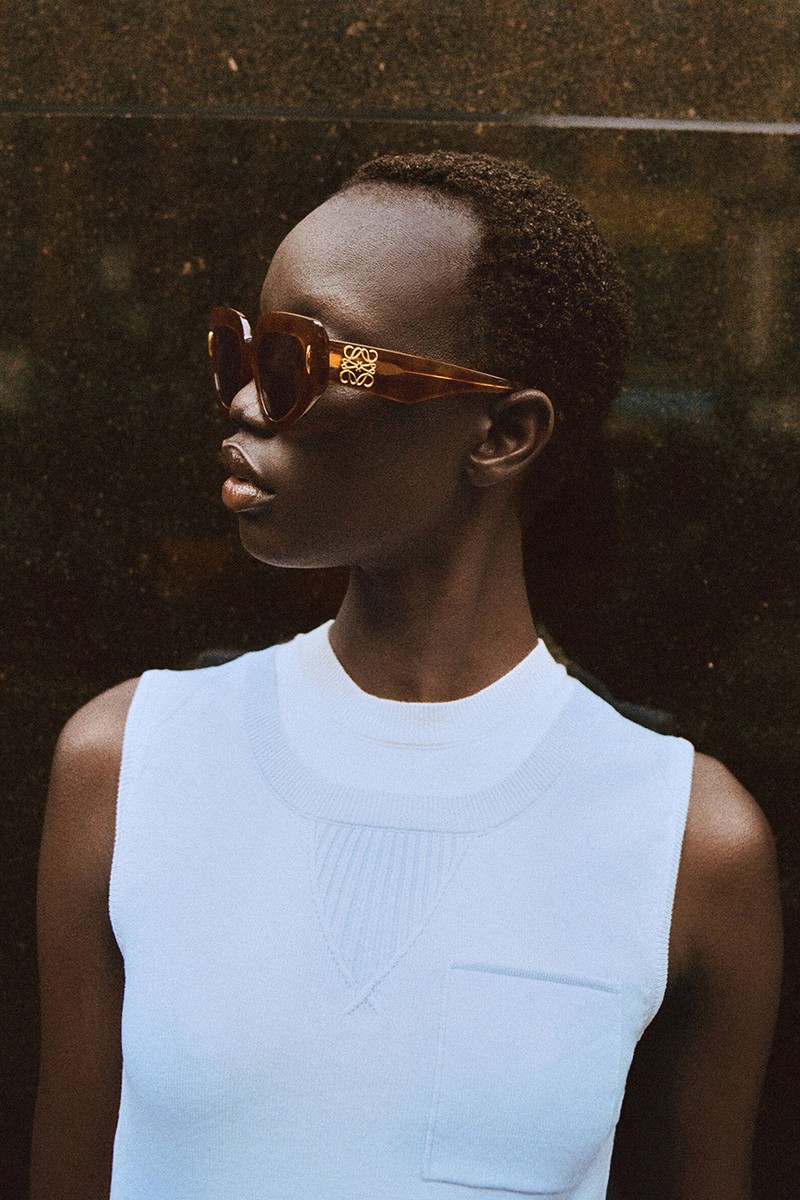 Anagram D-Frame Acetate Sunglasses from Loewe