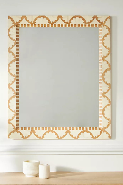 Fan Inlay Wall Mirror from Anthropologie 