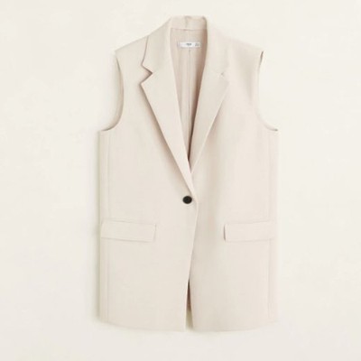 Straight-Cut Gilet from Mango