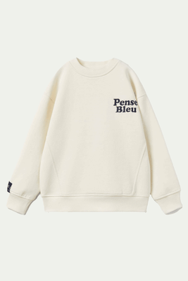 Embroidered Slogan Sweatshirt from Zara