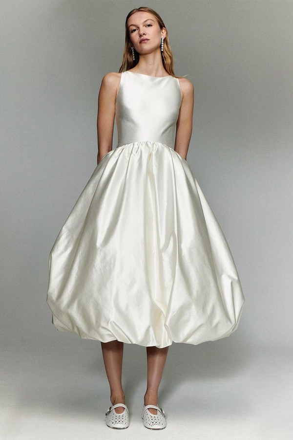 Duchesse Satin Bubble Hem