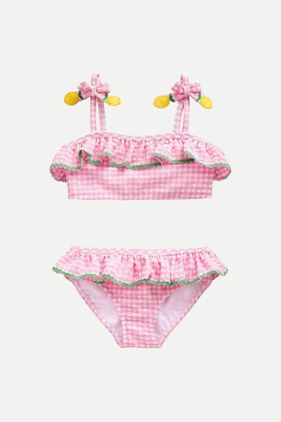 Seersucker Frilly Bikini from Boden