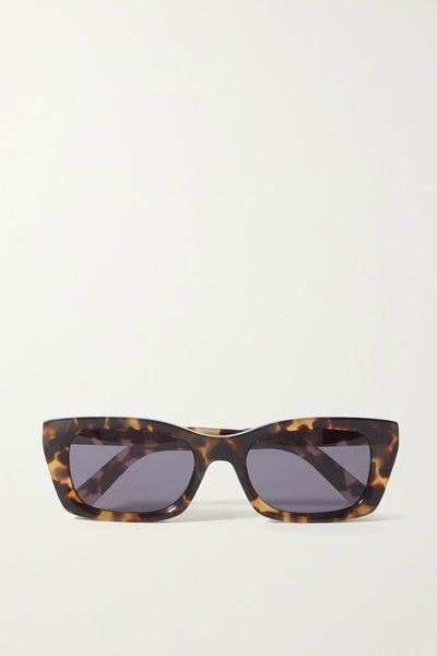 Midnight Square Frame Tortoiseshell Acetate Sunglasses from Dior