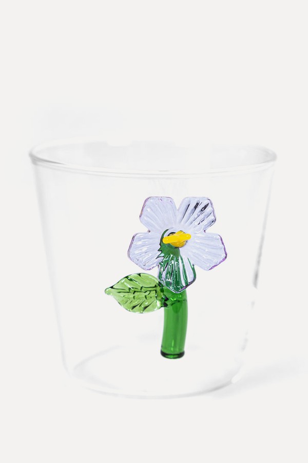 Botanica Lilac Flower Tumbler from Ichendorf Milano