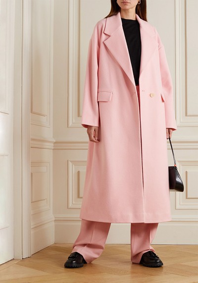 Osa Brushed Wool Blend Coat from Bouguessa