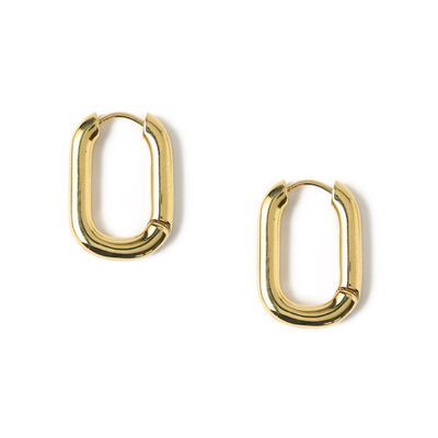 Chunky Oval Hoop Earrings from Orelia