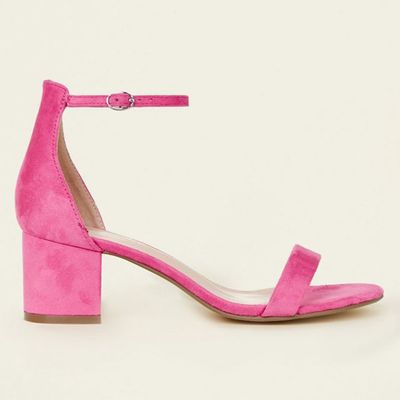 Mid Heel Ankle Strap Sandals from New Look