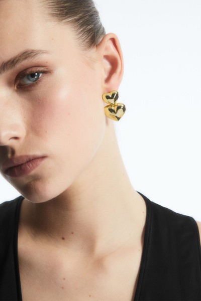 Convertible Heart Drop Earrings from COS