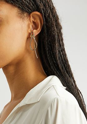 Thread 14kt Gold-Plated Drop Earrings from Completedworks