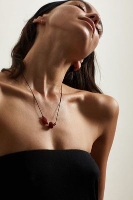 Double Red Agate Necklace, £125 | Bagatiba