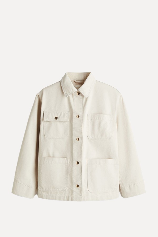 Corduroy-Collar Jacket
