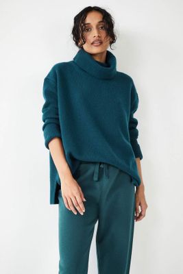 Cashmere Chunky Roll Neck Jumper from Hush