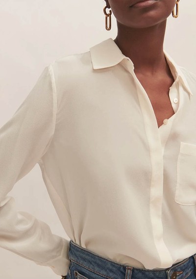 Long Sleeve Silk Shirt  from Jigsaw 