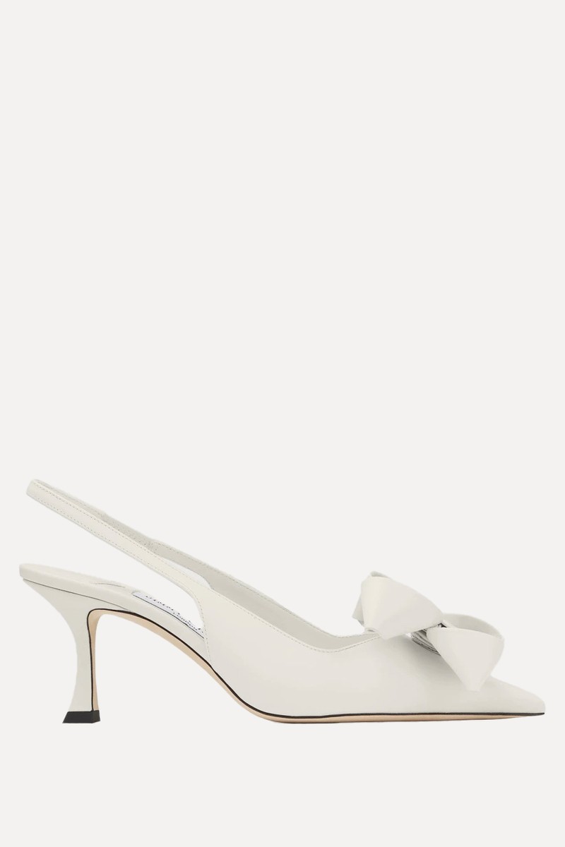 Staz Slingback 70 Latte Leather Pumps